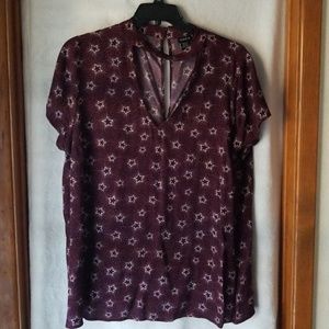 Star choker blouse